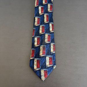 Ermenegildo Zegna Window View 100% Silk Tie Italy